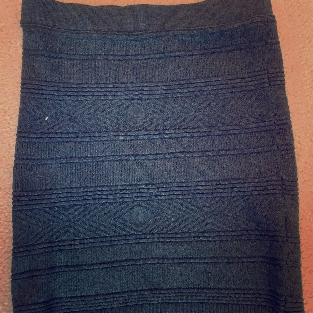 Grey Garage Body Con Skirt